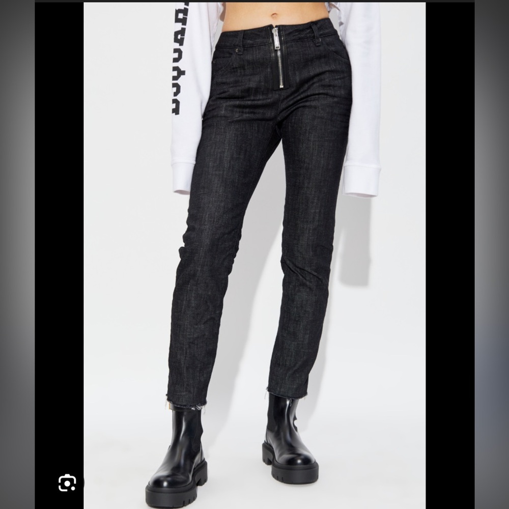 New DSQUARED2 Cool Girl Jeans Exposed Zipper‎
